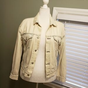 Denim & Supply Ralph Lauren Distressed Jean Jacket Size Large, Casual